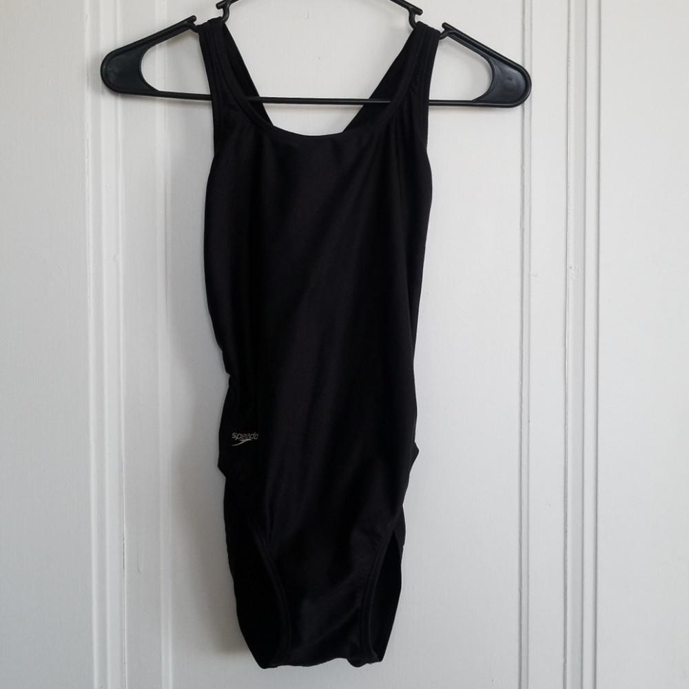 Speedo Racerback Swimsuit Black, S